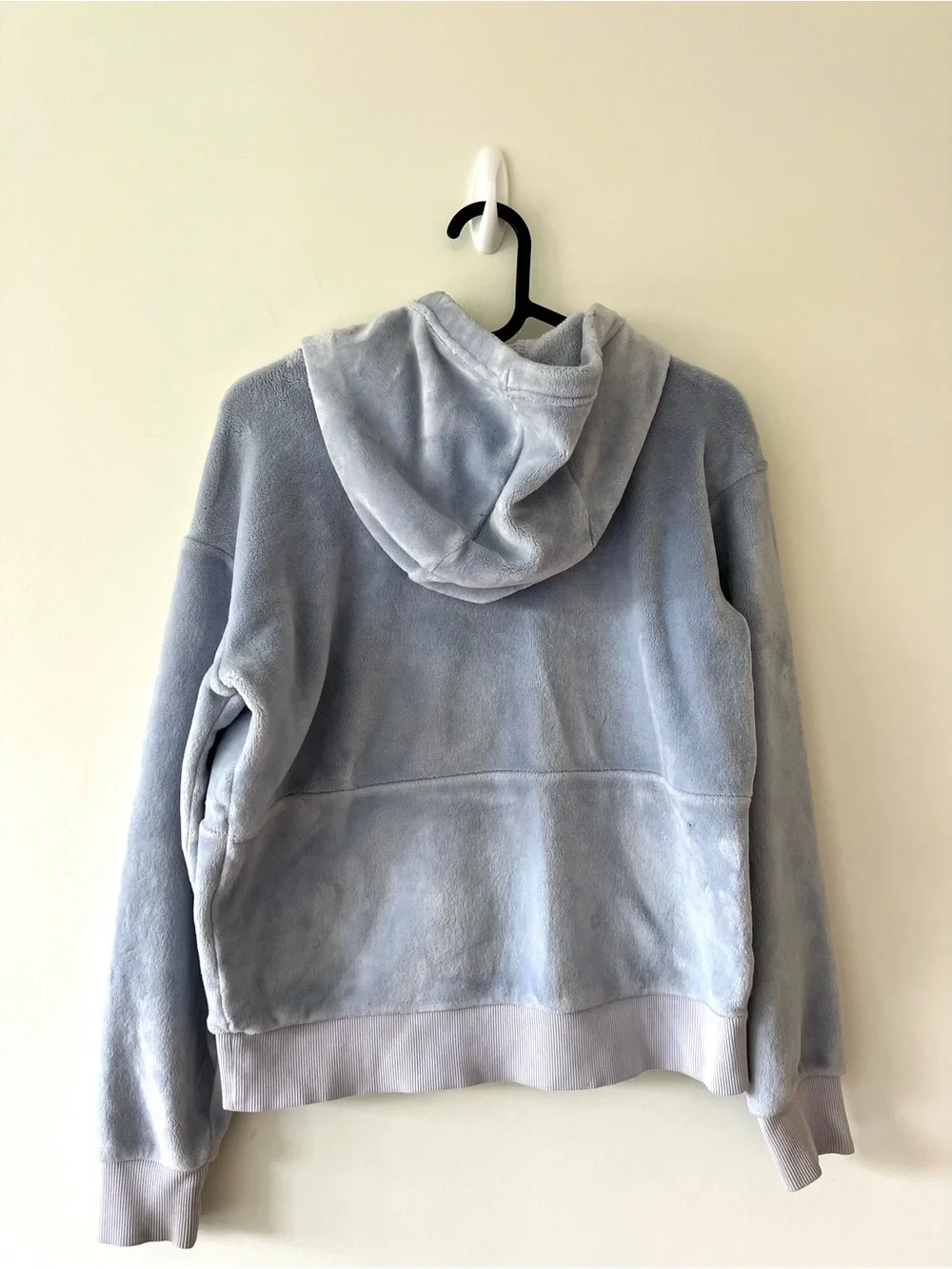 Athleta Plush Hooded Pullover Sweater  Blue Size L 12